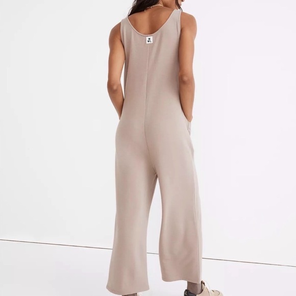 Madewell MWL Superbrushed Pull-On Jumpsuit in Telluride Stone, Medium - Picture 11 of 14